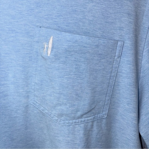 Johnnie O Hangin Out Mens Polo Shirt Blue Cotton Stretch Golf XL - Picture 4 of 5
